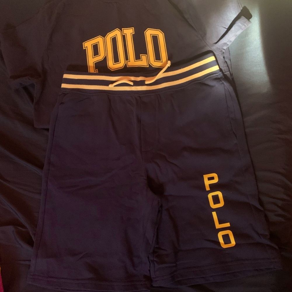 Boys polo short set